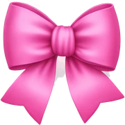 Pink bow emoji sticker