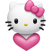 hello kitty heart sticker