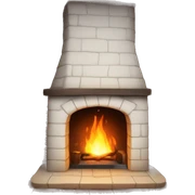 Cosy fireplace sticker