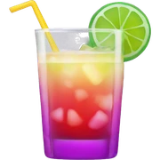 Drink purple green red yellow pink cocktail sticker