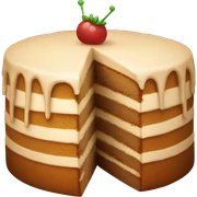 Beige cake sticker