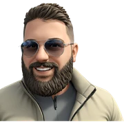 smiling man outdoors in jacket sticker