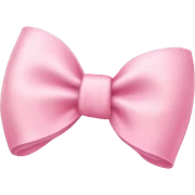 Baby pink bow sticker