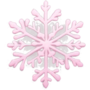 pastel pink snowflake  sticker