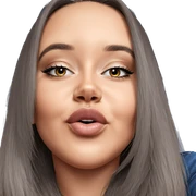 realistic portrait of girl sticker