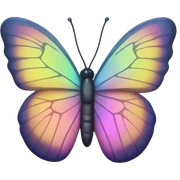 iridescent butterfly  sticker