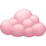 pastel pink cloud sticker