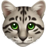 Animal avec des yeux vert flu luisant sticker
