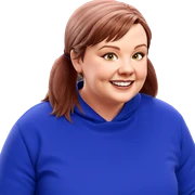 smiling girl in kitchen sticker