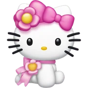 Hello Kitty with ྀིྀི sticker