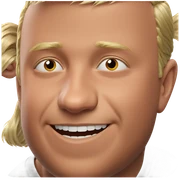 happy blonde boy portrait sticker