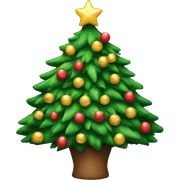 Christmas tree sticker