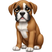 boxer dog puppy  sticker