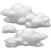 Plain with clouds sticker