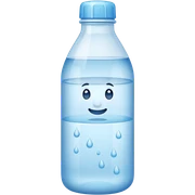 A iphone style bottle of Water emoji sticker