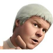 solo male portrait sticker