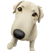 dog playing in the grass sticker