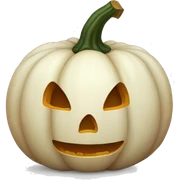 white pumpkin sticker
