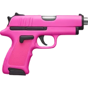 Pink gun sticker