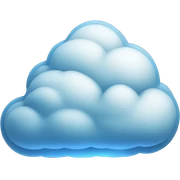 Cloud lighting blue sticker