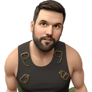 handsome man with beard sticker