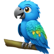 blue parrots from rio sticker