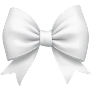 White bow sticker