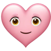 Light pink heart sticker