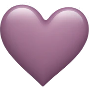 mauve heart sticker