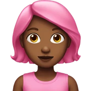 pink girl sticker