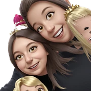 girls with crowns and smiles sticker