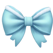 winter aesthetic bow sticker