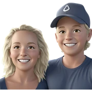 smiling boy in baseball cap sticker
