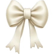 Ivory bow sticker