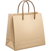 aesthetic shopping bag beige sticker