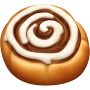 Cinnamon roll brown sticker