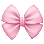 Baby pink bow  sticker