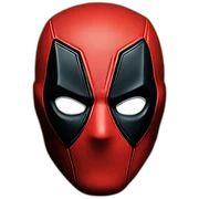 Deadpool-mask sticker