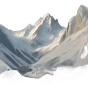 The mountains of Chamonix sticker