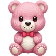 Osito de peluche cute rosadito sticker