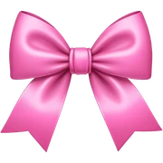Pink bow sticker