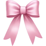 Pink bow sticker
