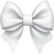 white bow sticker