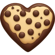 Chocolate chip heart  sticker