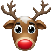 Red Nosed Reindeer sticker