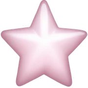 pale pink star sparkle sticker