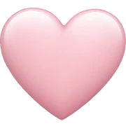light pink heart sticker
