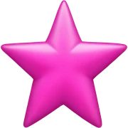 Pink star sticker