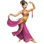 oriental dancer sticker