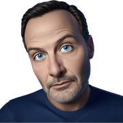 handsome man with blue eyes sticker